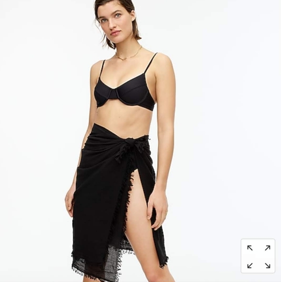 J. Crew Other - Jcrew Black Swim Sarong